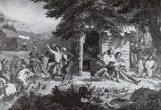 Nahl, Charles Christian Sonntagmorgen bei den Minen oil painting